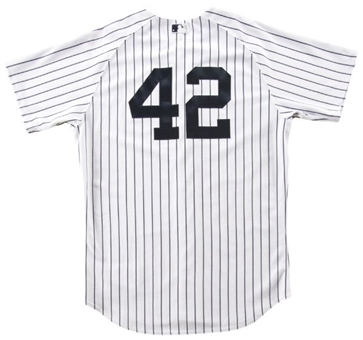 2013 Mariano Rivera Game Used, Signed and Inscribed Opening Day Jersey with Sandy Hook Memorial Patch (MLB Auth)